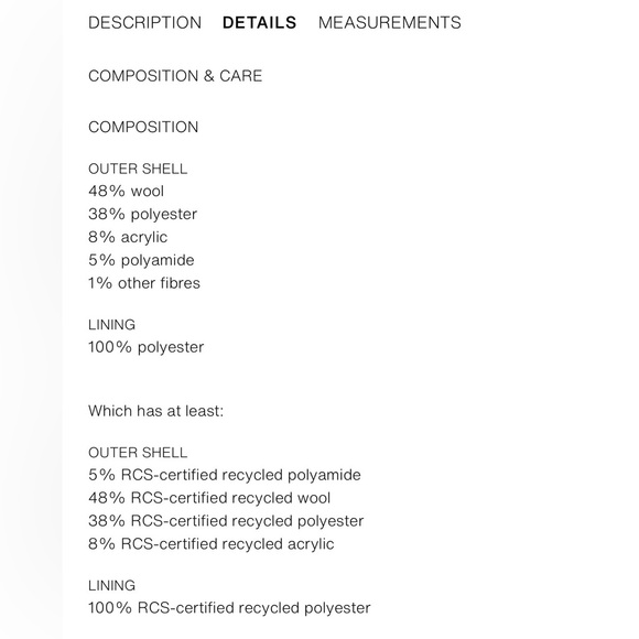 Beautiful stylish Zara Short Wool Coat with High Neck - Picture 6 of 6